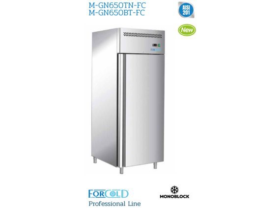 Frigorifero Forcold mod. M-GN 650TN-FC inox 650 litri, positivo 0 /+8°.